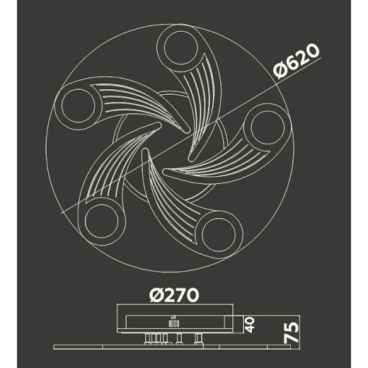 Потолочная люстра Ambrella Light FA FA4476