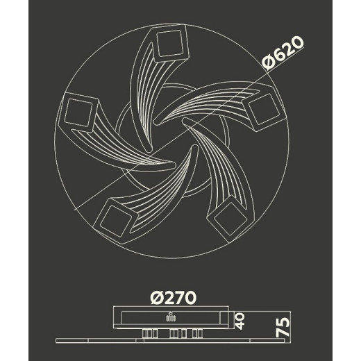 Потолочная люстра Ambrella Light FA FA4478