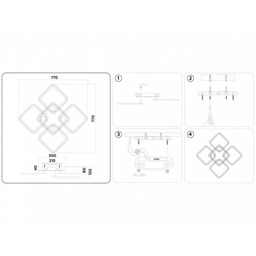 Потолочная люстра Ambrella Light FA FA5301