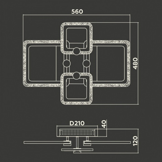 Потолочная люстра Ambrella Light FA FA5309
