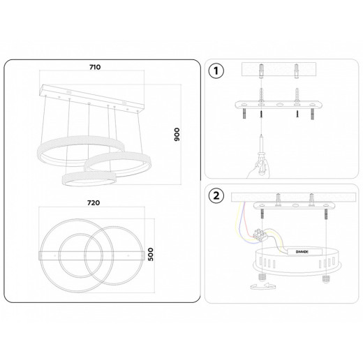 Подвесной светильник Ambrella Light FA FA6162