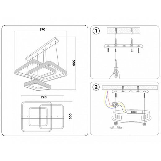 Подвесной светильник Ambrella Light FA FA6166