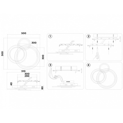 Потолочная люстра Ambrella Light FA FA8515