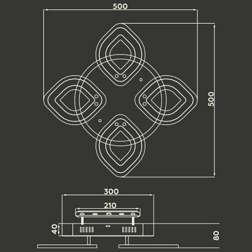 Потолочная люстра Ambrella Light FA FA8841