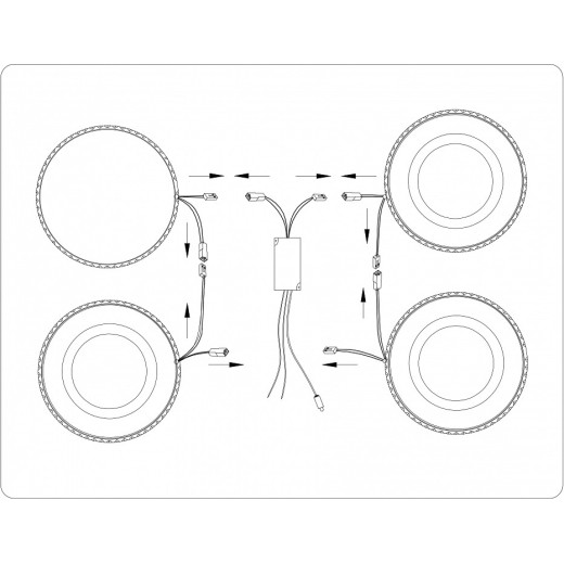 Потолочная люстра Ambrella Light FA FA8866