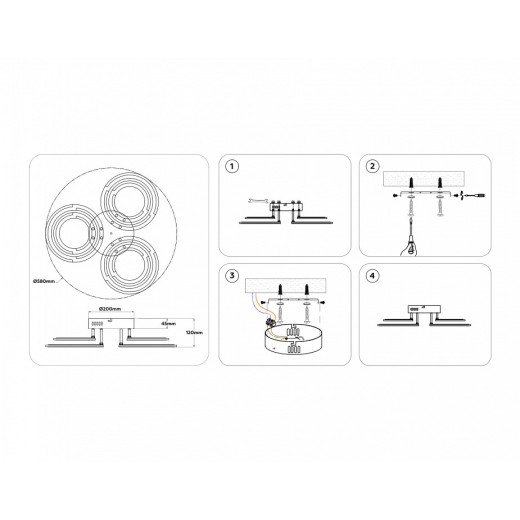 Потолочная люстра Ambrella Light FA FA8943