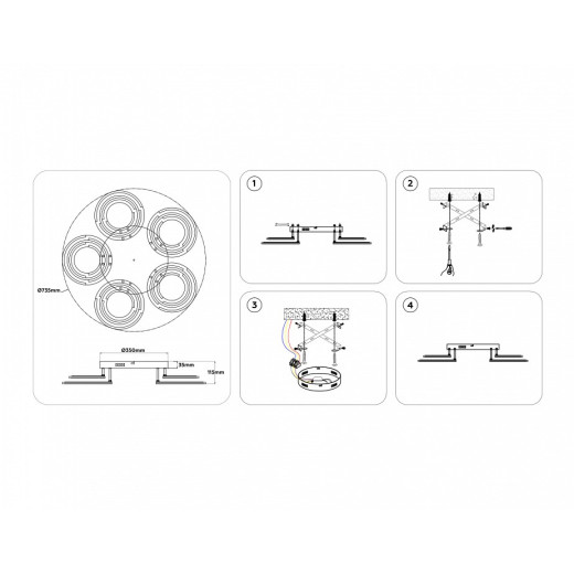 Потолочная люстра Ambrella Light FA FA8944