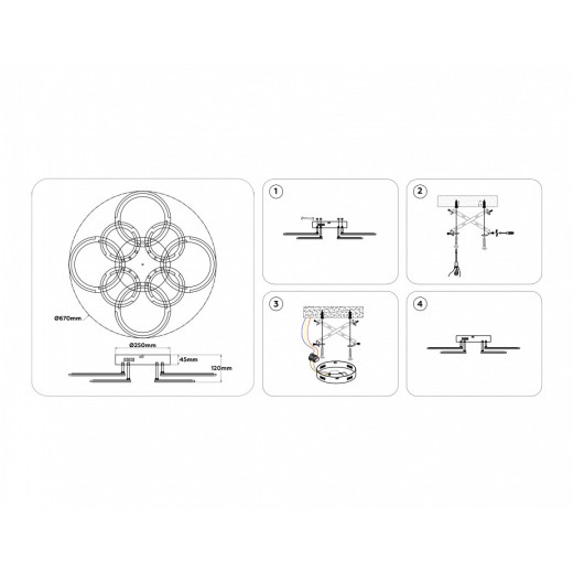 Потолочная люстра Ambrella Light FA FA8945