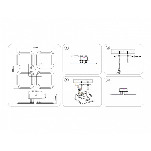 Потолочная люстра Ambrella Light FA FA8947