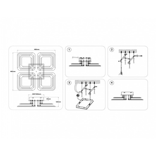 Потолочная люстра Ambrella Light FA FA8948