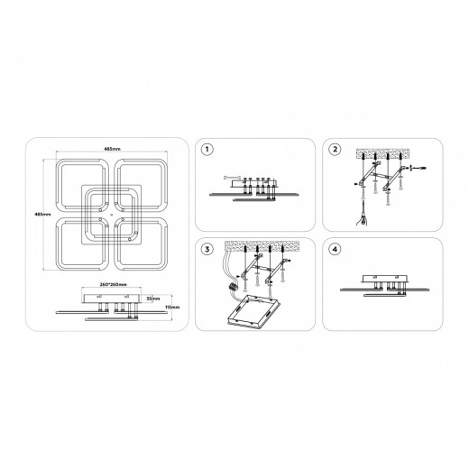 Потолочная люстра Ambrella Light FA FA8949