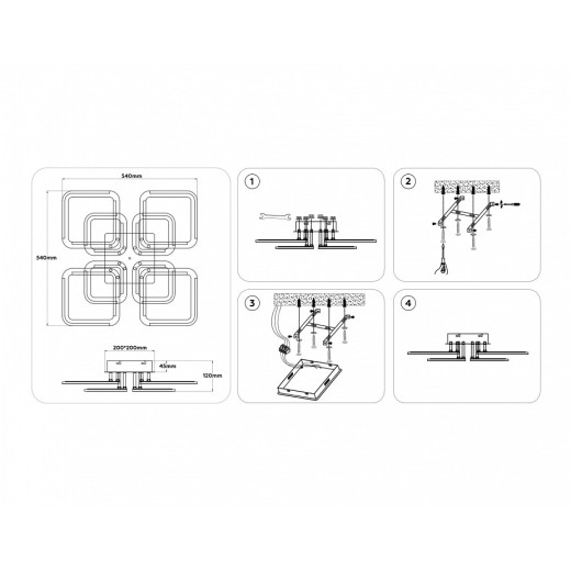 Потолочная люстра Ambrella Light FA FA8950