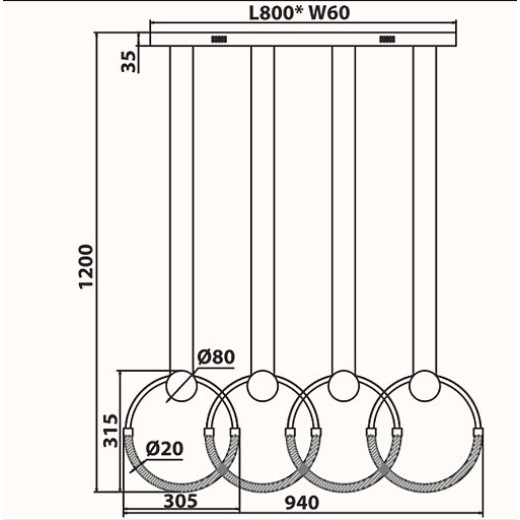 Потолочная люстра Ambrella Light FL FL10598