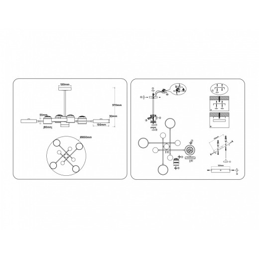 Люстра на штанге Ambrella Light FL FL51629