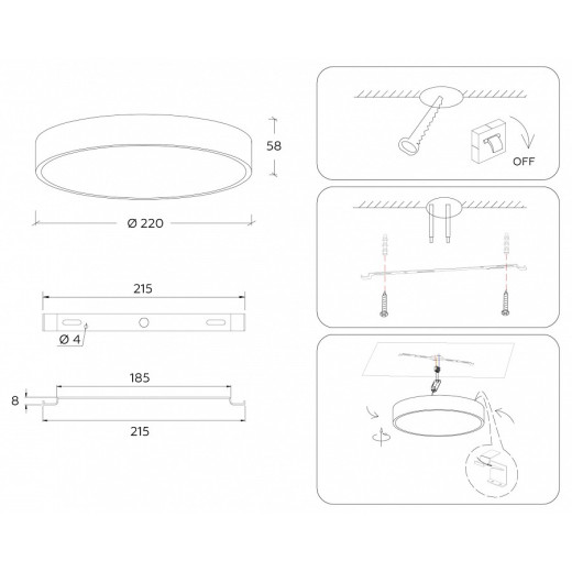 Накладной светильник Ambrella Light FV FV5521