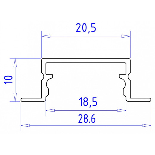 Профиль встраиваемый Ambrella Light GP GP1200AL