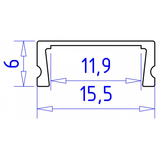 Профиль накладной Ambrella Light GP GP1700AL