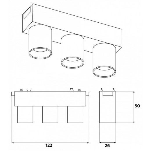 Накладной светильник Ambrella Light GV GV1503