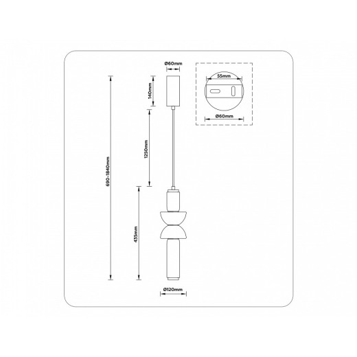 Подвесной светильник Ambrella Light LH LH11021