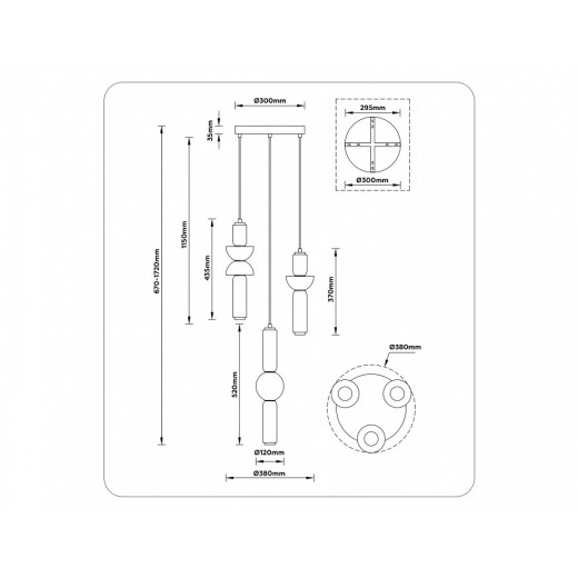 Подвесной светильник Ambrella Light LH LH11026