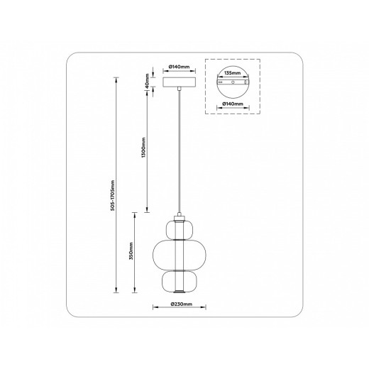 Подвесной светильник Ambrella Light LH LH11056