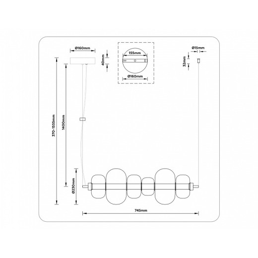 Подвесной светильник Ambrella Light LH LH11071