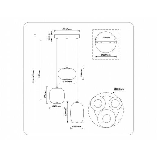 Подвесной светильник Ambrella Light LH LH11105