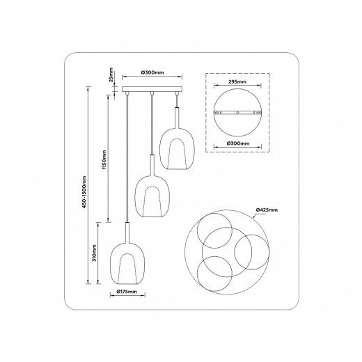Подвесной светильник Ambrella Light LH LH11156