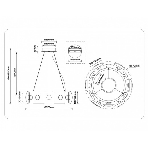 Подвесной светильник Ambrella Light LH LH31024