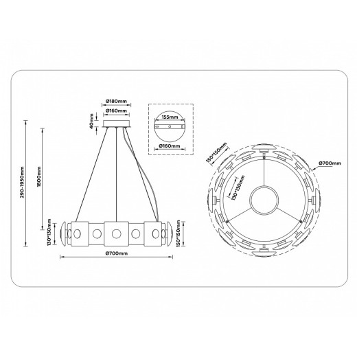 Подвесной светильник Ambrella Light LH LH31030