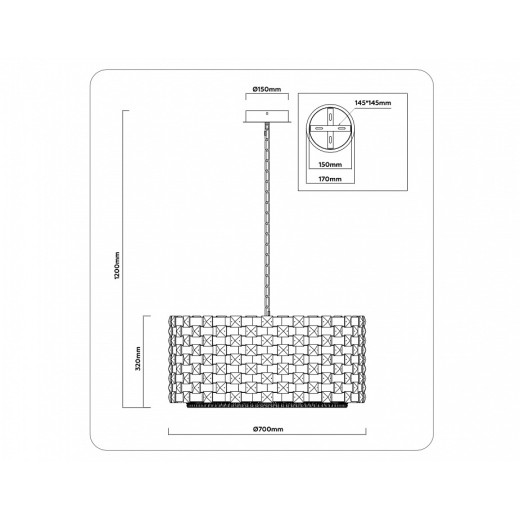Подвесной светильник Ambrella Light LH LH41009