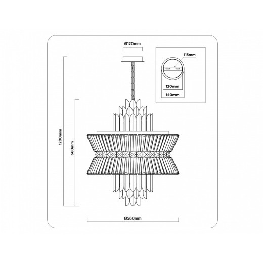 Подвесной светильник Ambrella Light LH LH41017