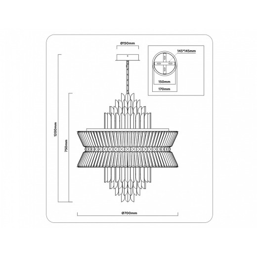 Подвесной светильник Ambrella Light LH LH41026