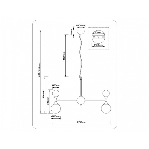 Подвесная люстра Ambrella Light LH LH51051