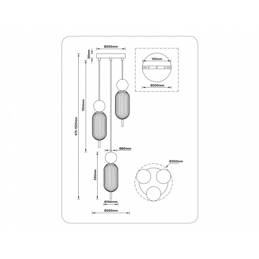 Подвесной светильник Ambrella Light LH LH53102