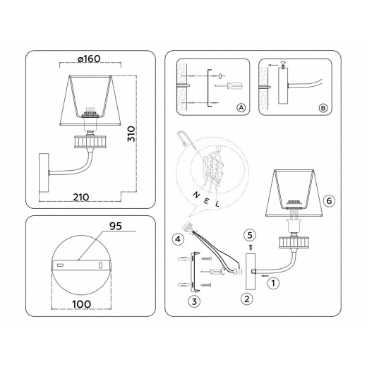 Бра Ambrella Light HIGH LIGHT LH71255