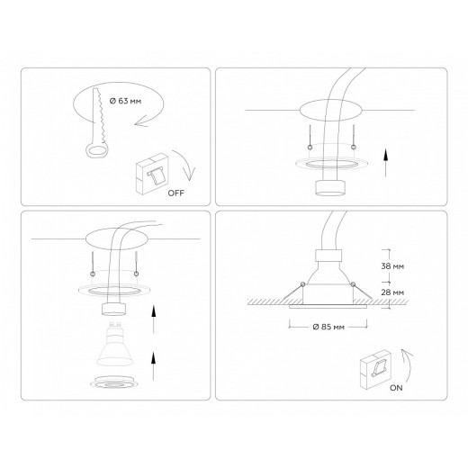 Встраиваемый светильник Ambrella Light TN TN1150