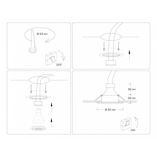 Встраиваемый светильник Ambrella Light TN TN1151