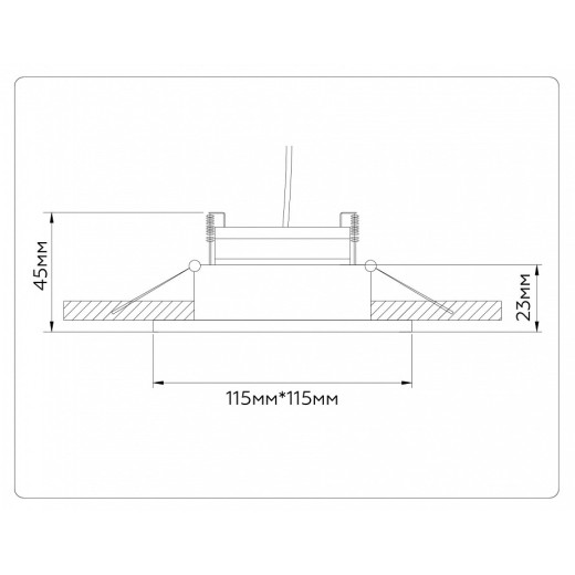 Встраиваемый светильник Ambrella Light TN TN51915