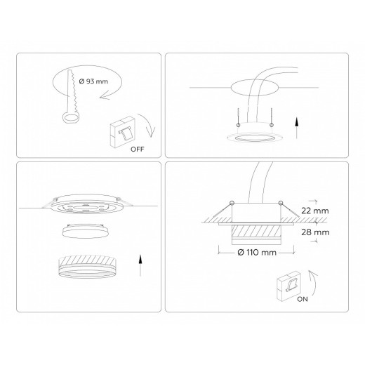 Встраиваемый светильник Ambrella Light TN TN5218