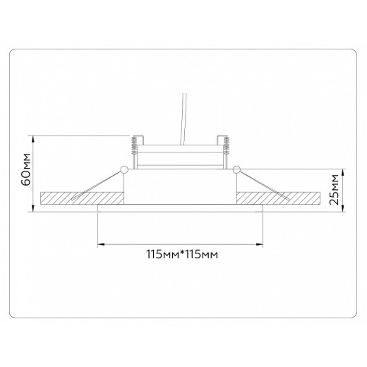 Встраиваемый светильник Ambrella Light TN TN52339