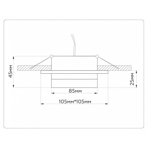Встраиваемый светильник Ambrella Light TN TN52421