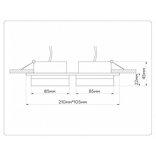 Встраиваемый светильник Ambrella Light TN TN52423