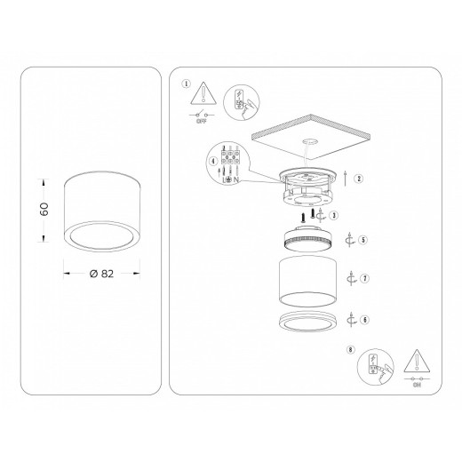 Накладной светильник Ambrella Light TN TN6550