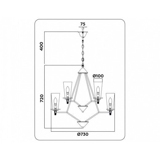 Подвесная люстра Ambrella Light TR TR3238
