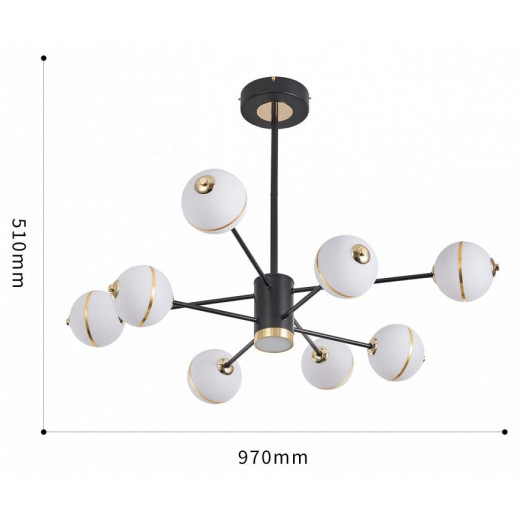 Люстра на штанге Arte Milano Ferrara-72069 272069/8 BK