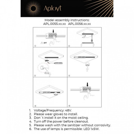 Накладной светильник Aployt Mari APL.0056.09.05