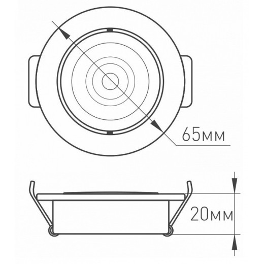 Встраиваемый светильник Arlight  020767
