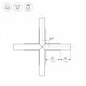 Соединитель угловой X-образный накладной Arlight KLUS 026244