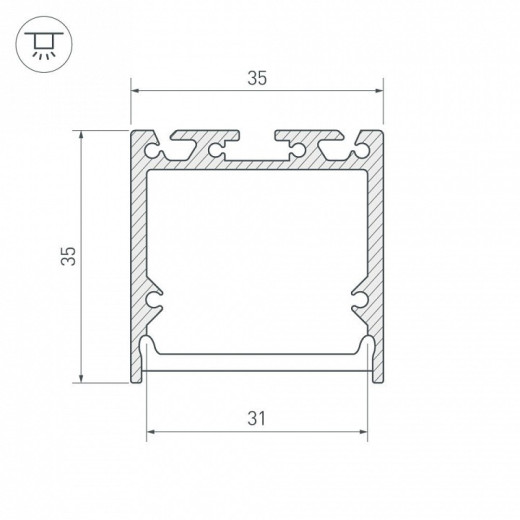 Короб универсальный Arlight SL-LINE 027986